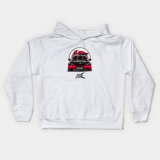 mitsubishi evo 9 stanced red Kids Hoodie